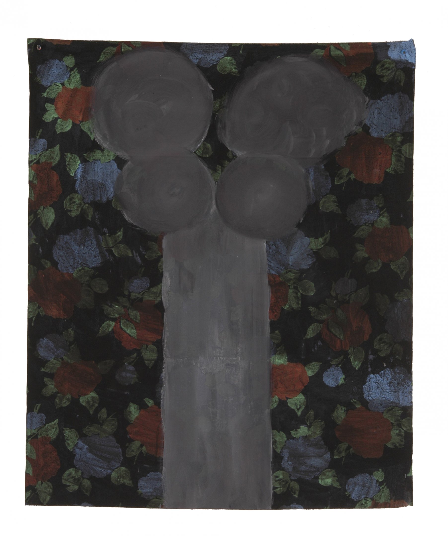 Fleur d'encre  2004 acrylique et encre de chine sur toile 10